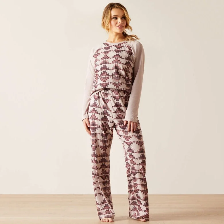 Now or Never Ariat Women's Starlight Pajama Set in Southwestern Print