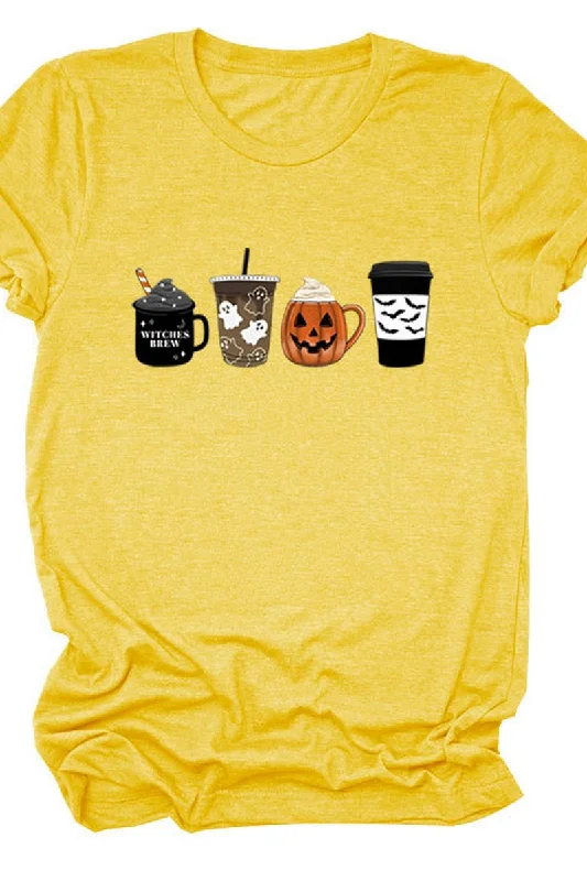 Weekend Shopping Made Better WOMEN HALLOWEEN PRINTING SHORT SLEEVE T SHIRT