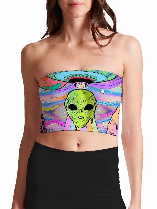 Stock Clearance Neon Alien Invasion (Shimmer) Tube Top