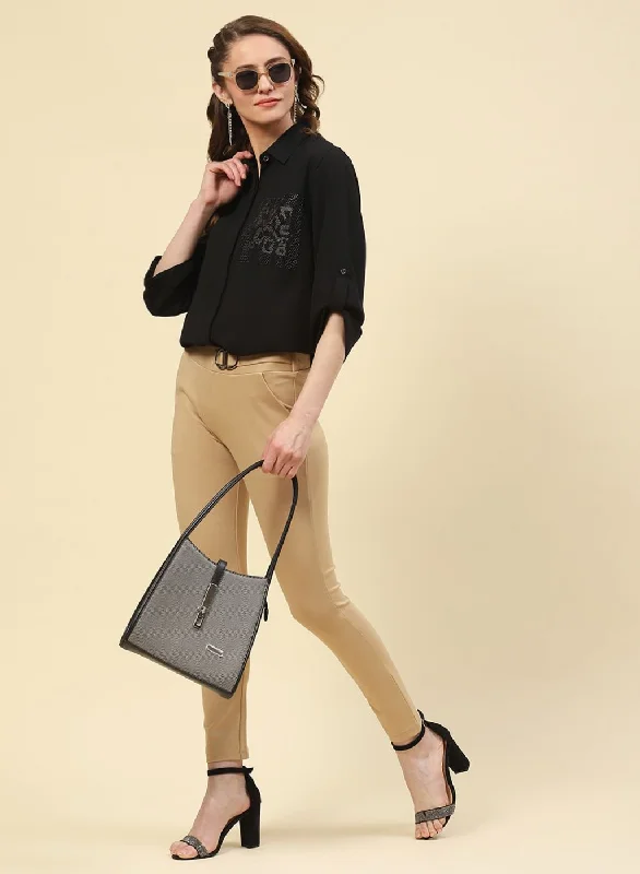 Great Deal Women Black Plain Top