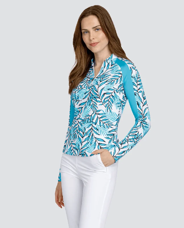 Year-End Deals SIZE L - TAIL Ender Long Sleeve Mini Mock Polo Palmeria