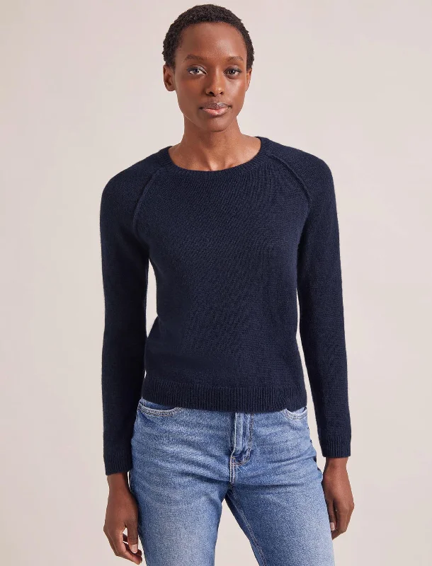 Weekend Deals to Make You Smile Drew Cashmere Jumper - Navy
