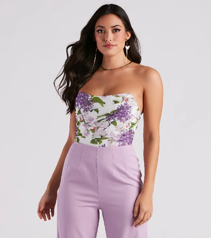 Early Access Pretty As Can Be Floral Bustier