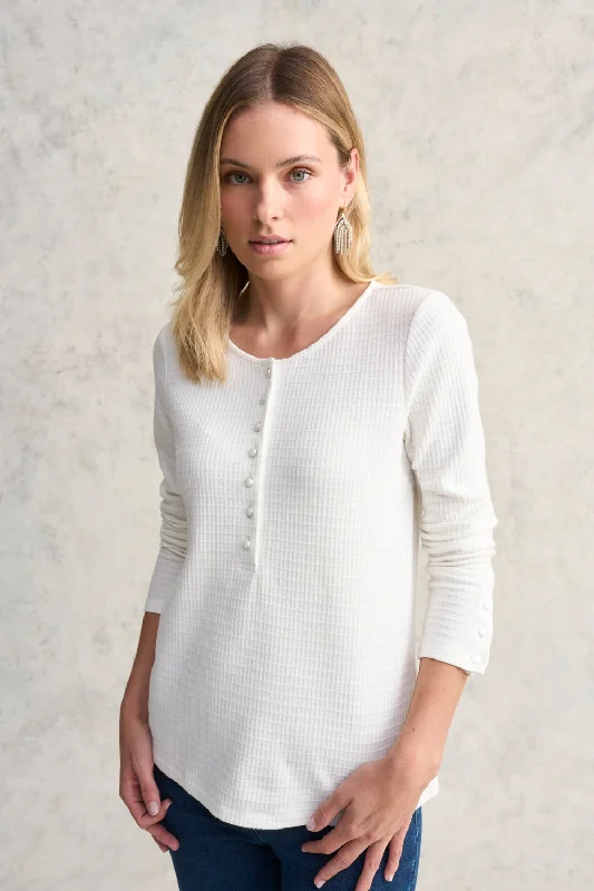 Weekend Specials to Enjoy Textured Cotton T-Shirt