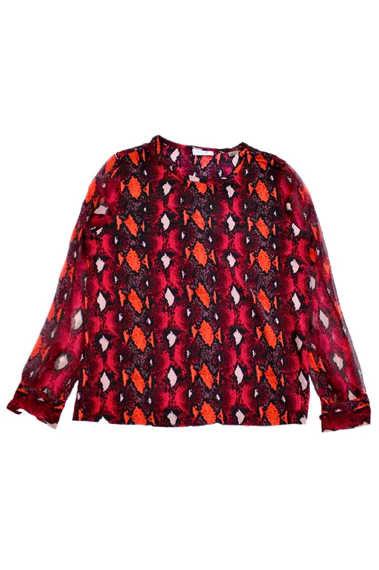 Weekend Discounts to Relish Equipment Femme - 100% Silk Snake Top