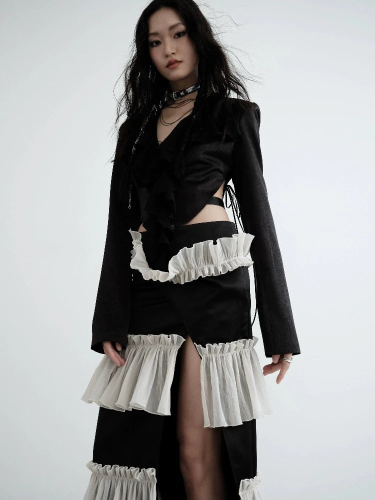 Clearance Event Sheer Short Blazer [S0000008519]
