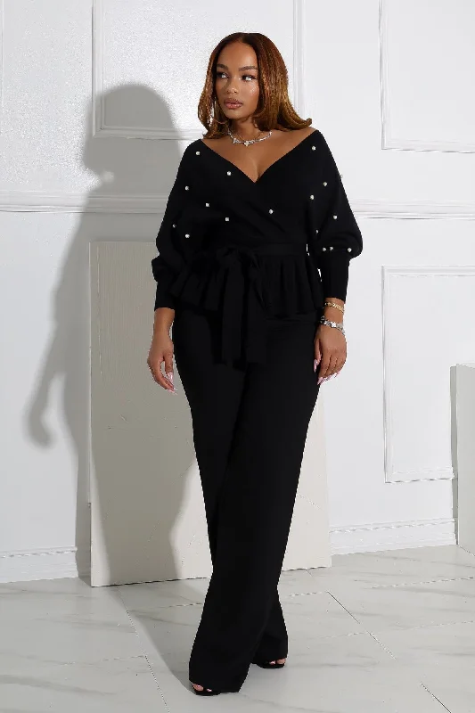 Unbeatable Prices Aubrey Pearl Knit Wrap Sweater