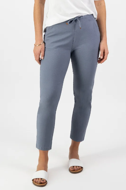 Overstock Sale Elastic Waist 7/8 Pants - Atlantic