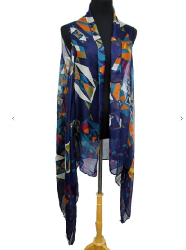 Weekend Special Geometric Super Softness Sleeveless Vest Kimono