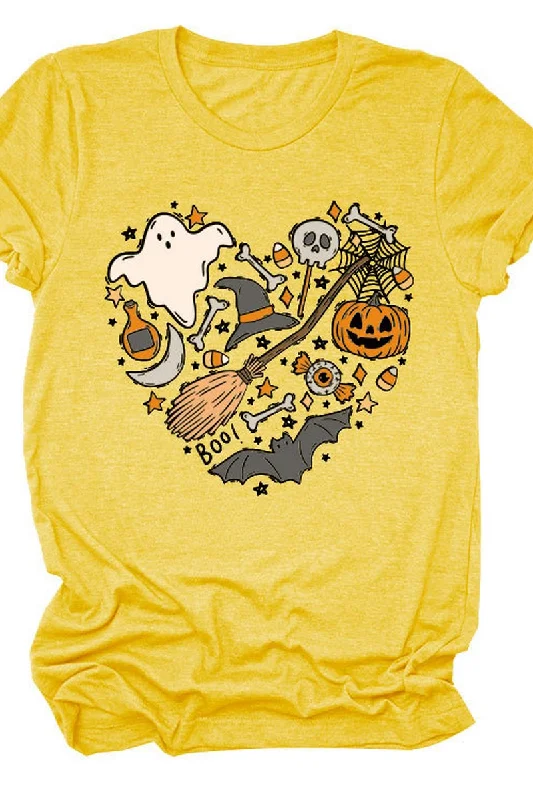 Your Weekend, Your Savings WOMEN HALLOWEEN PRINTING SHORT SLEEVE T SHIRT