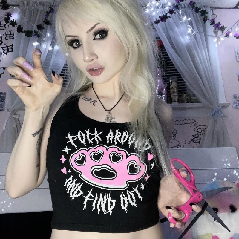 Weekend Savings Bonanza F Around And Find Out Cropped Tank Top