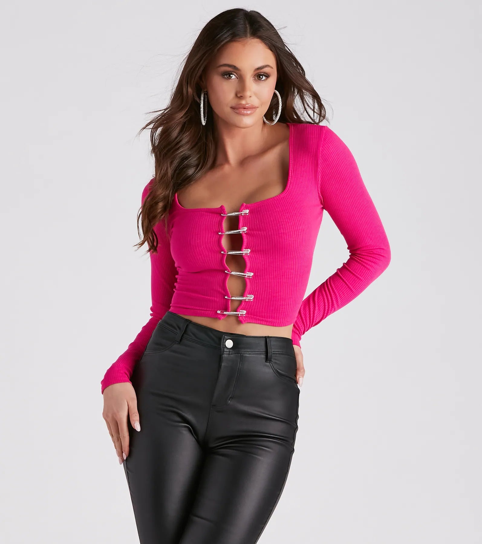 Great Deals A Girls Gotta Shine Knit Crop Top