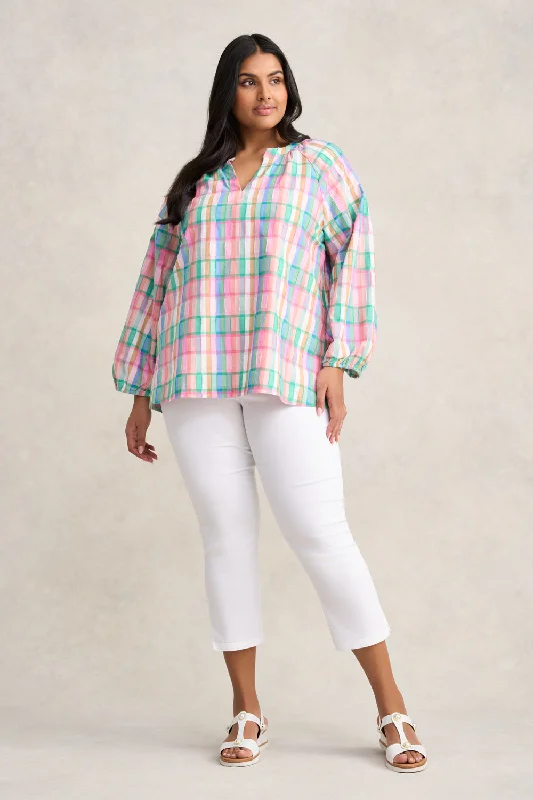 Best Seller Cotton Check Top