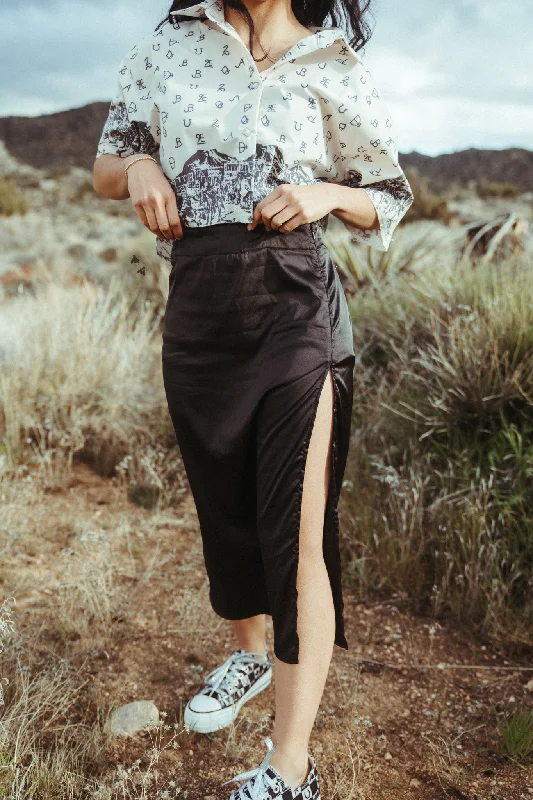 Fantastic Offers SLITASTIC SKIRT *MIDNIGHT