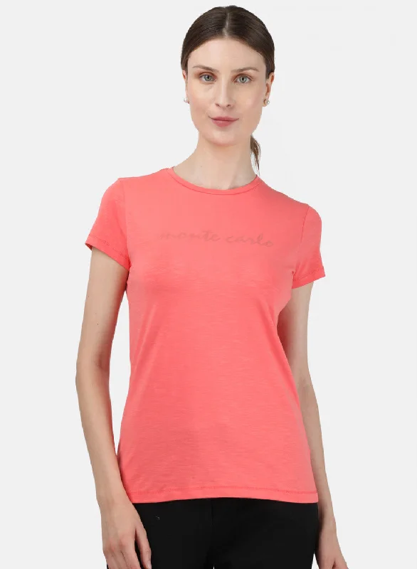 Unbeatable Prices Womens Peach Printed Top