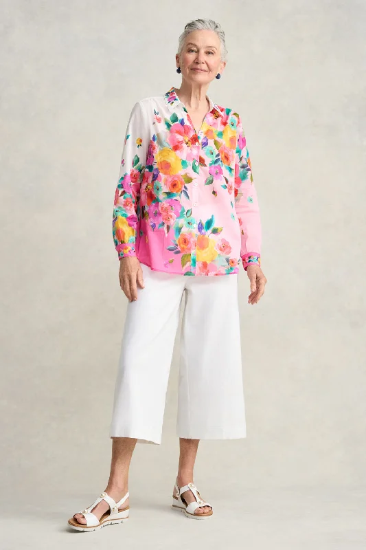 Don't Wait Border Cotton Shirt