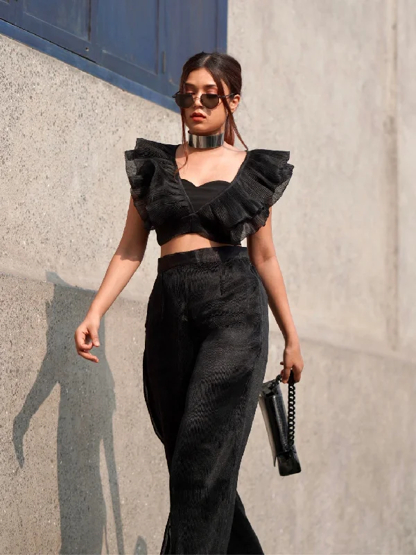 Instant Savings Pleated Organza Pants