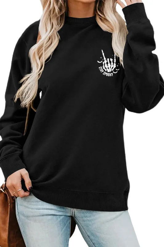 Price Drop STAY SPOOKY FUNNY PRINT LOOSE TOP FOR WOMEN