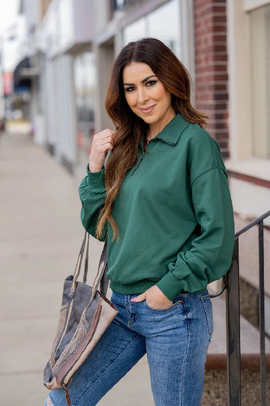 Savings Bonanza Perfect Fit Quarter Zip Pullover