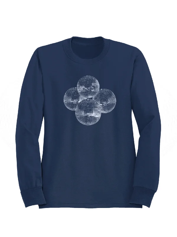 Amazing Deals DISCO KUGLE (hvid) SWEATSHIRT  - NAVY