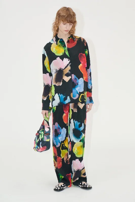 Top Pick Elasticated Long Pants - Watercolor Bloom