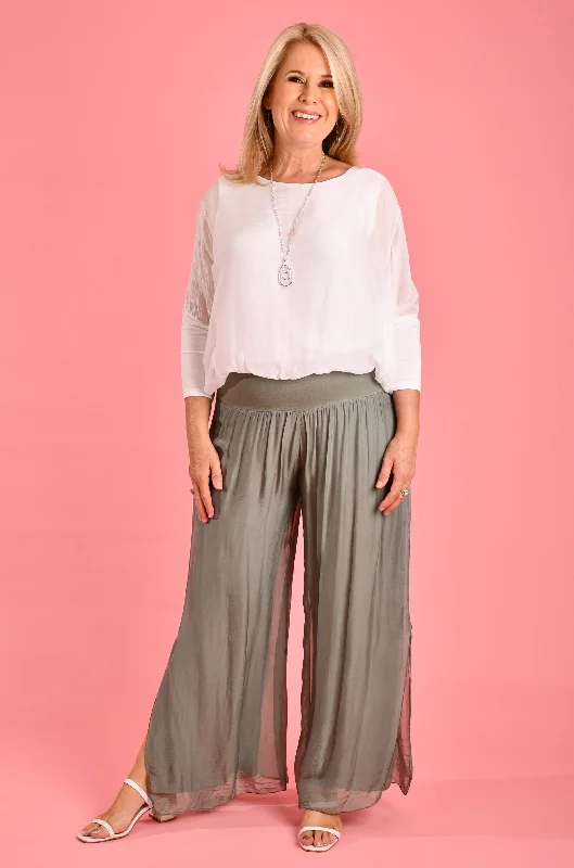 Price Blitz VLSP110 (2184) -  PISA SILK PANT - SAGE