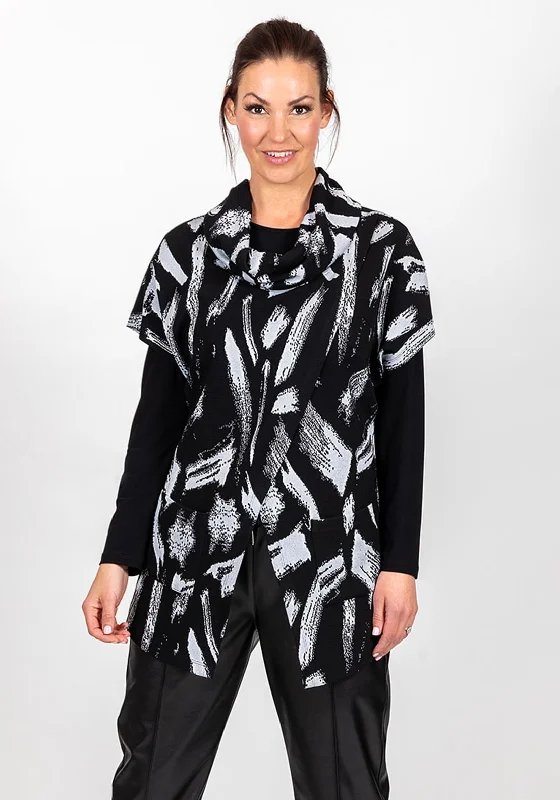 New Deals Inco Embossed Knit Top, Black
