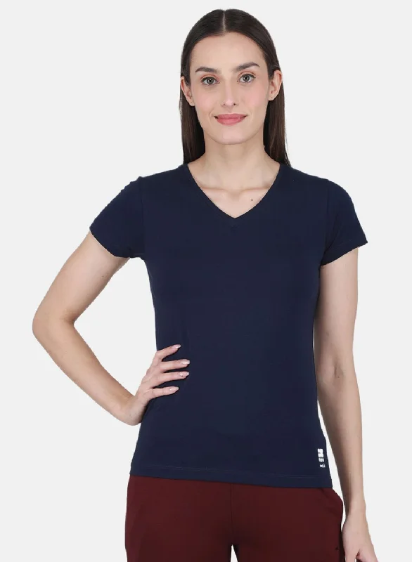 Unbeatable Prices Rock-it Women NAvy Blue Solid Top