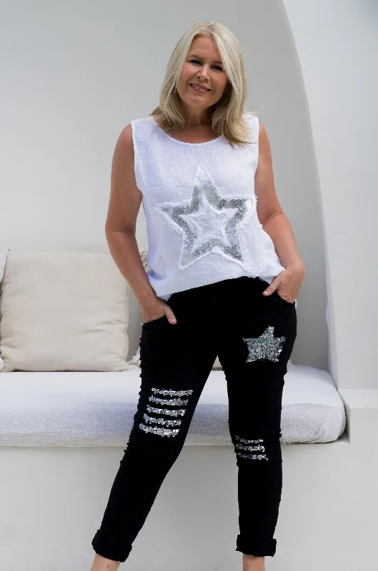 Midnight Madness VLSP150 (21325-13) - MALTA MAGIC PANT - BLACK/SILVER STAR