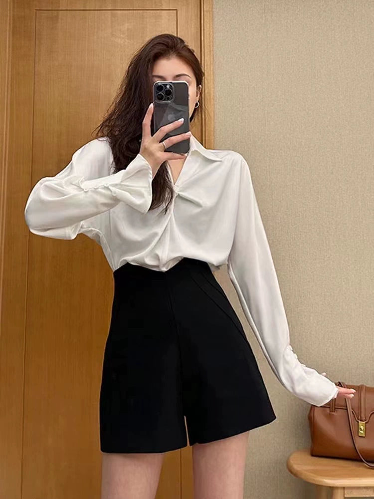 Weekend Specials to Delight Plain High Waist Shorts