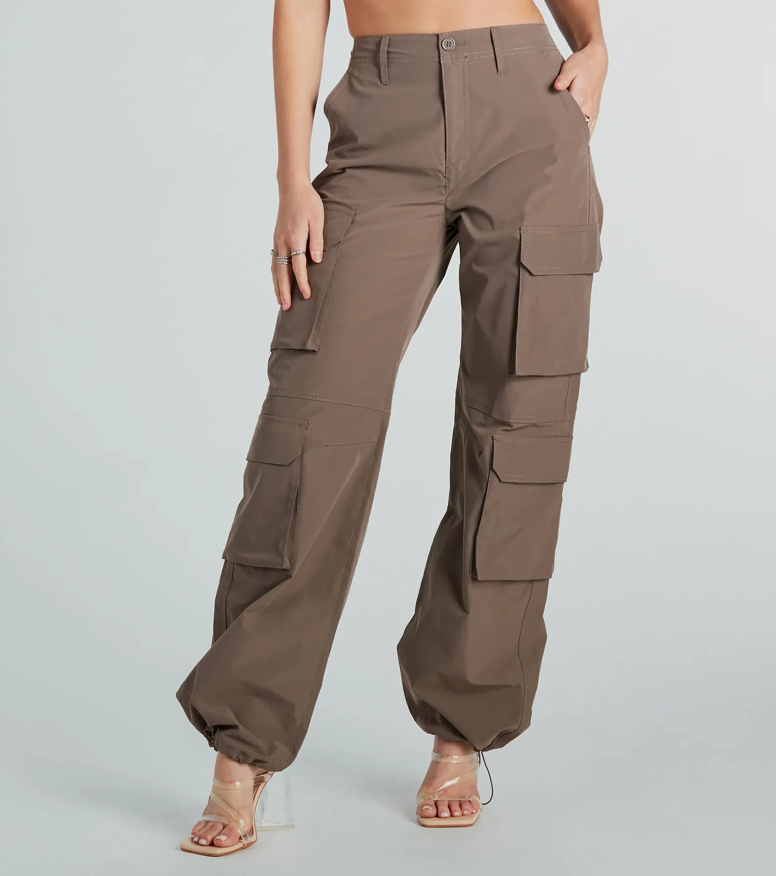 Doorbuster Deal Out For The Day High-Rise Cargo Pants