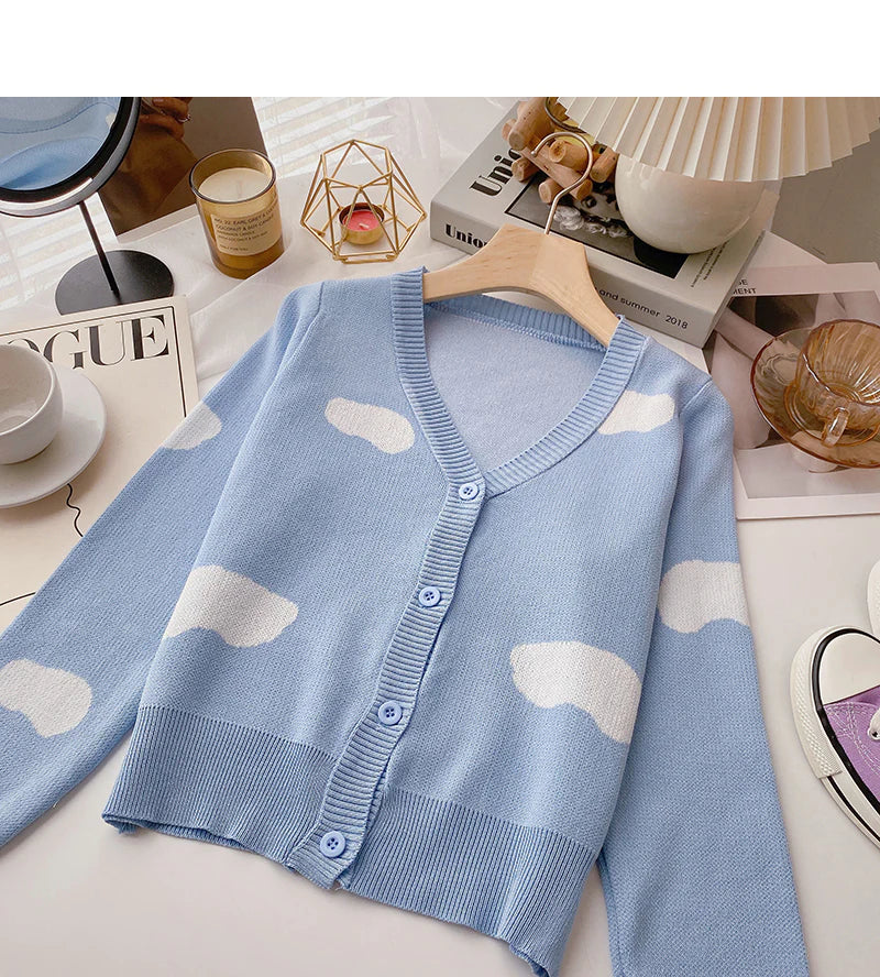 Weekend Deals That Dazzle Design contrast color long sleeve knitted cardigan      S2527