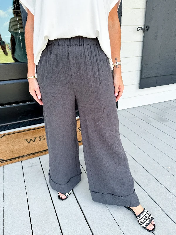 Price Drop Cotton Double Gauze Pant