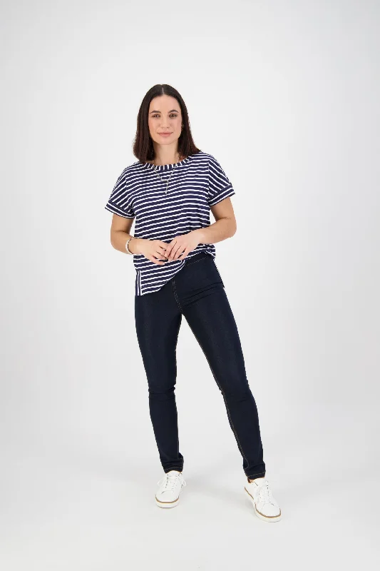 Act Fast Vassalli Pull On Jean with Contrast Stitching 230CS
