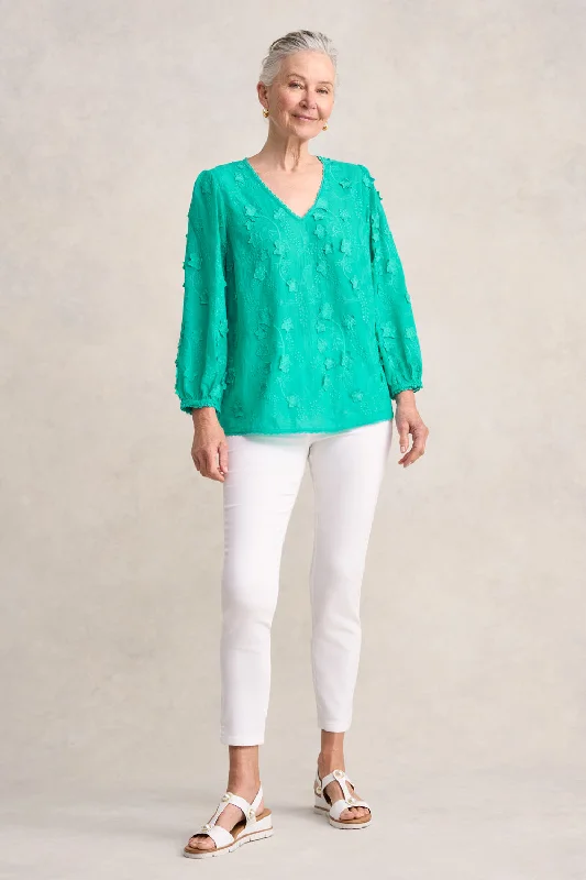 Special Buy Lace Trim Embroidered Top