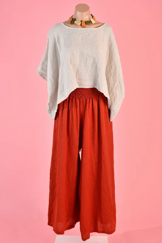 The Best Prices VLSP004 (24P154F) - AMALFI PANT - RUST