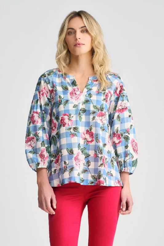 Crazy Savings Puff Sleeve Cotton Top