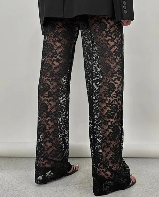 Weekend Deals to Make You Smile Stretch Lace Pant with Built-in Panty