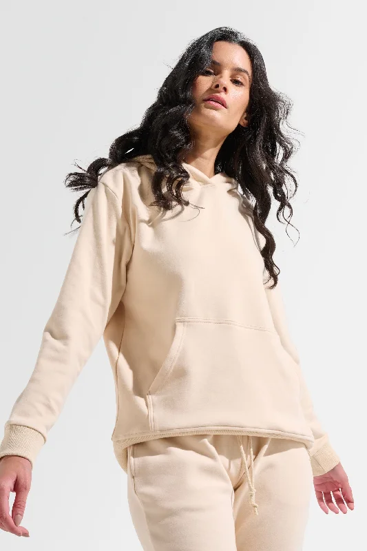 Weekend Shopping Extravaganza Ultraluxe Hoodie - Beige