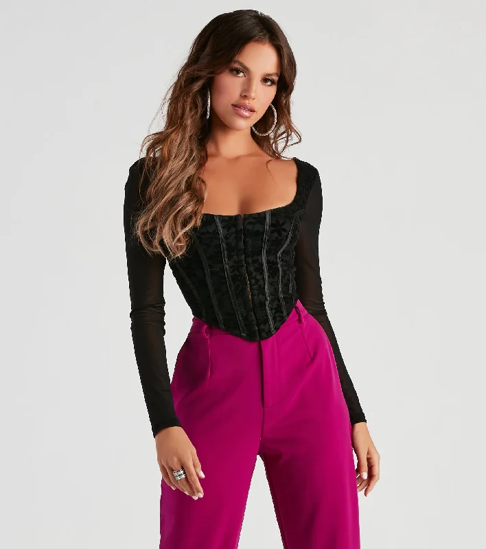 New Deal Chic Majesty Floral Lace Bustier