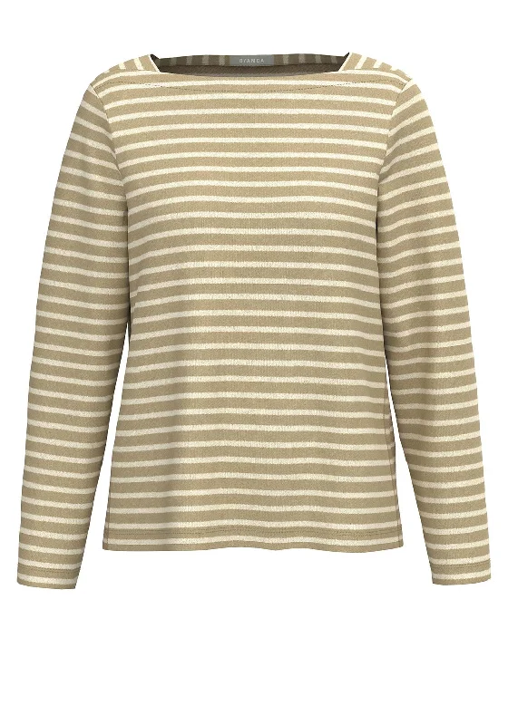 Huge Savings Bianca Lotta Striped Sweater, Beige & Cream