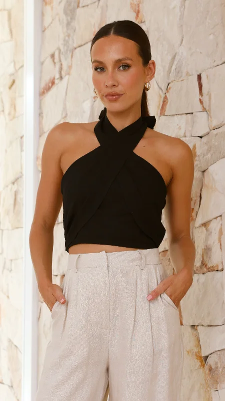 Big Discounts Jasmine Crop - Black