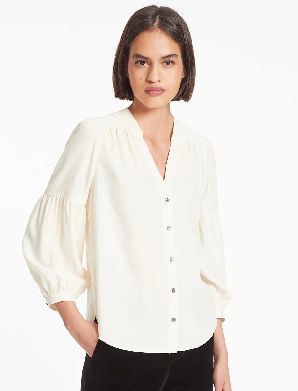 Early Bird Ella Silk Shirt - Cream