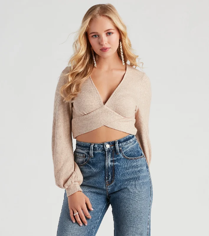 Weekend Specials to Grab Darling In Waffle Knit Crop Top