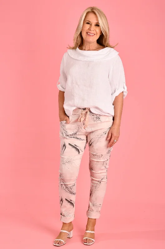 Steals and Deals VLSP100 (21144) - MALTA MAGIC PANT - PINK/PINK LEAF