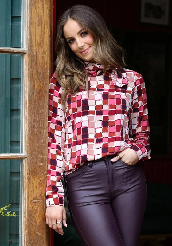 Overstock Sale Rant & Rave Evania Blouse, Red Multi
