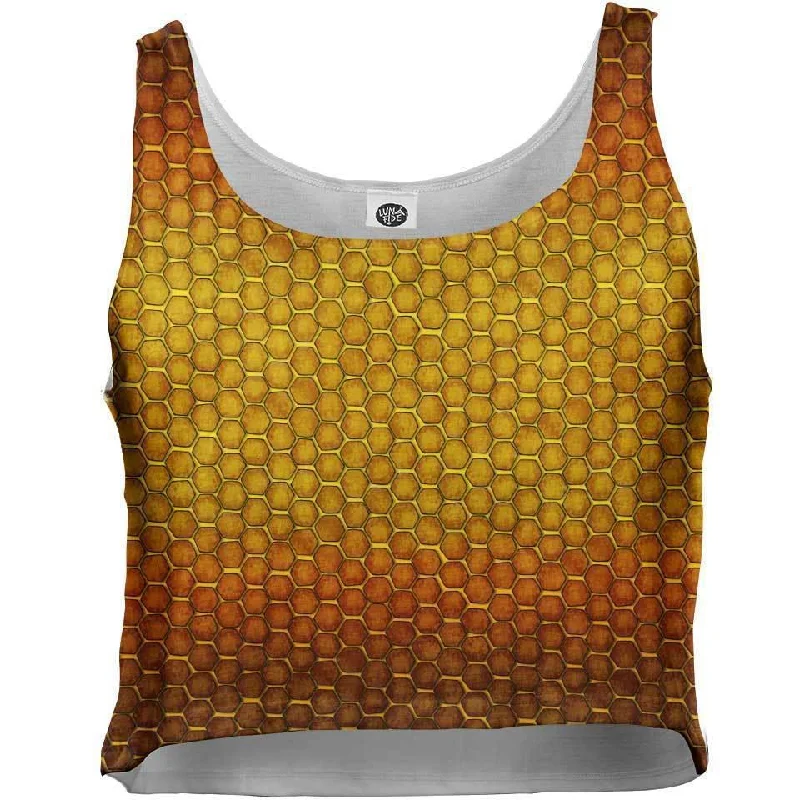 Loyalty Reward Honey Comb Crop Top