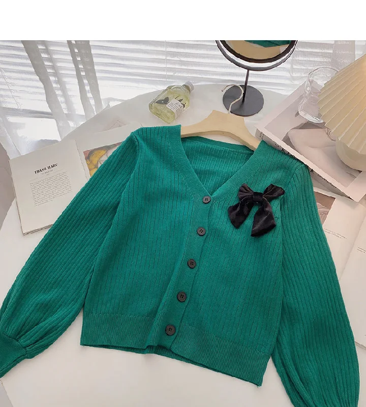 Weekend Offers That Shine New Korean minority design bow top  6640