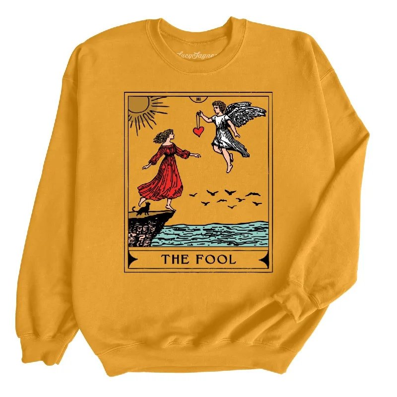 Final Clearance The Fool Tarot Card - Sweatshirt