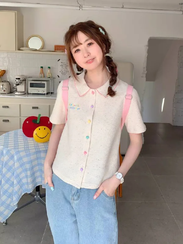 New Deals Color Dot Short Sleeve T-Shirt [S0000008457]